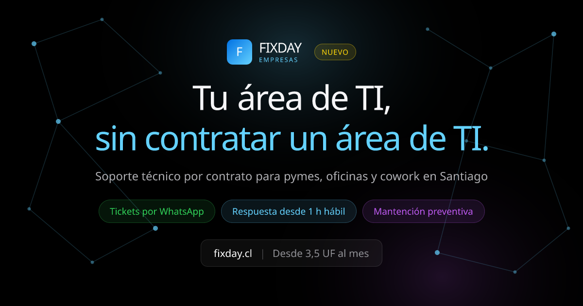 FIXDAY – Diseño y Personalización de Páginas Web | Santiago, Chile