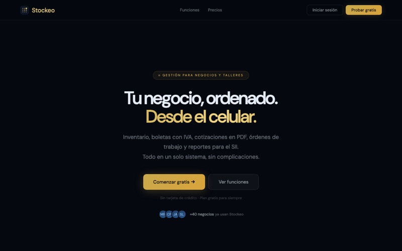 Stockeo - Sistema de gestión para negocios